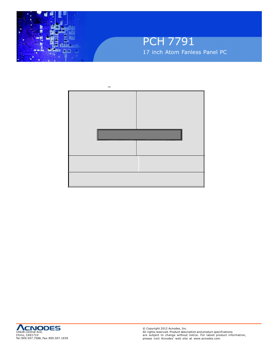 Pch 7791 | Acnodes PCH 7791 User Manual | Page 57 / 99