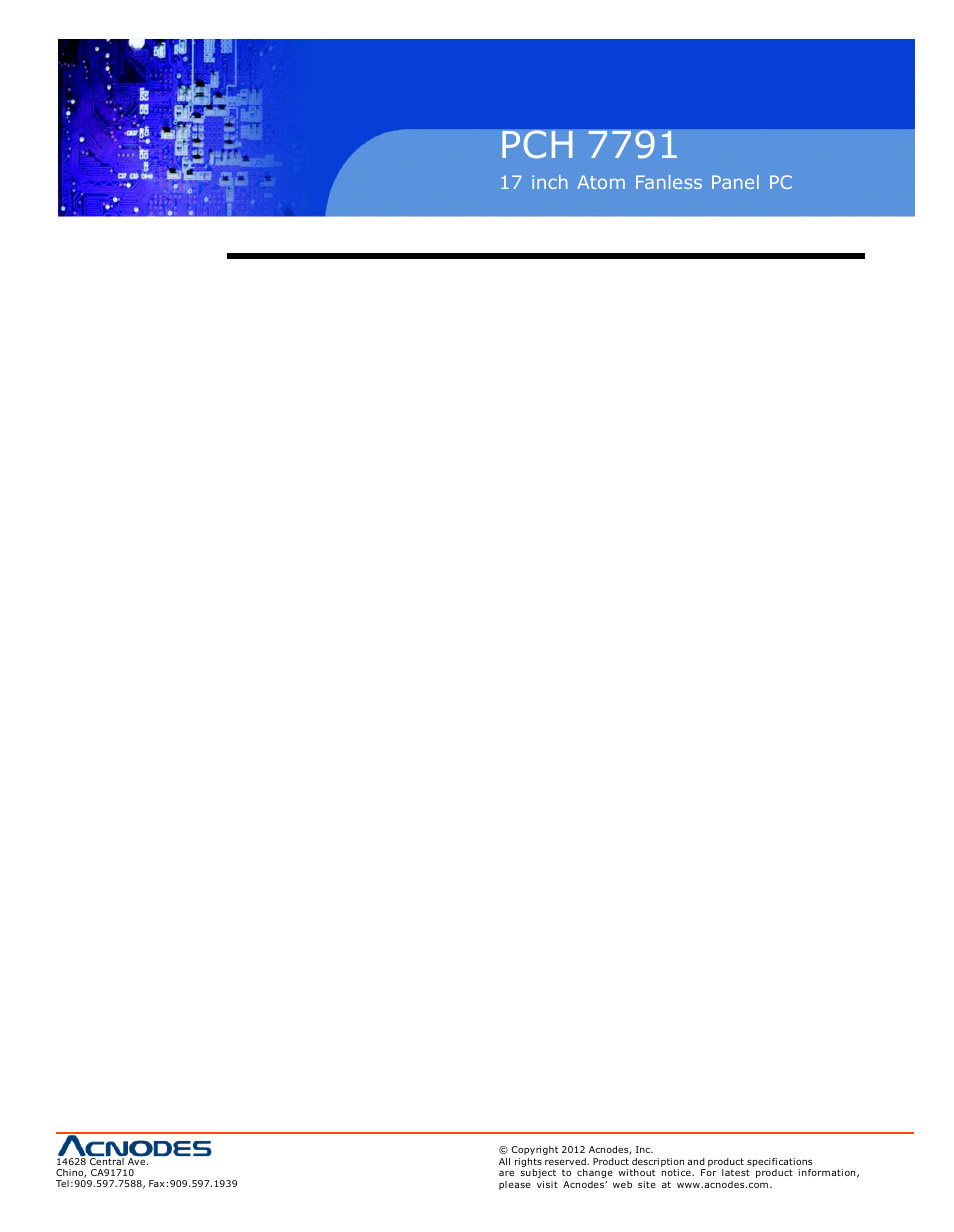 Chapter 5, 5 watchdog source code, Pch 7791 | Acnodes PCH 7791 User Manual | Page 69 / 99