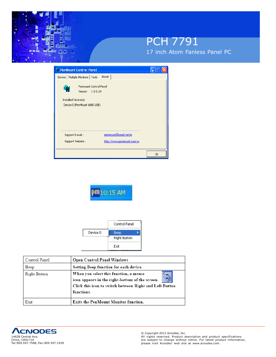 Pch 7791 | Acnodes PCH 7791 User Manual | Page 98 / 99