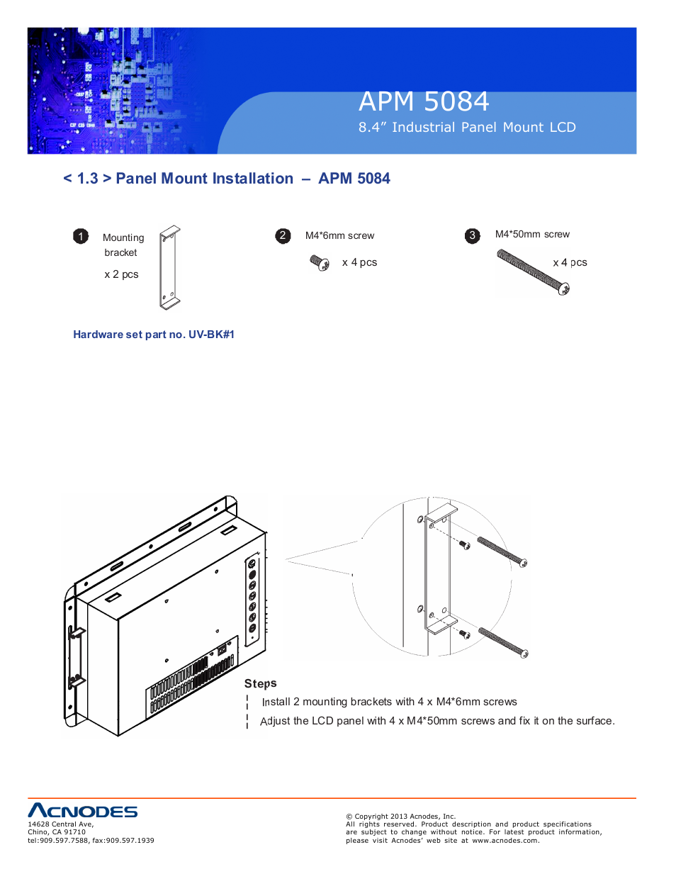 Apm 50 84 | Acnodes APM 5084 User Manual | Page 8 / 19