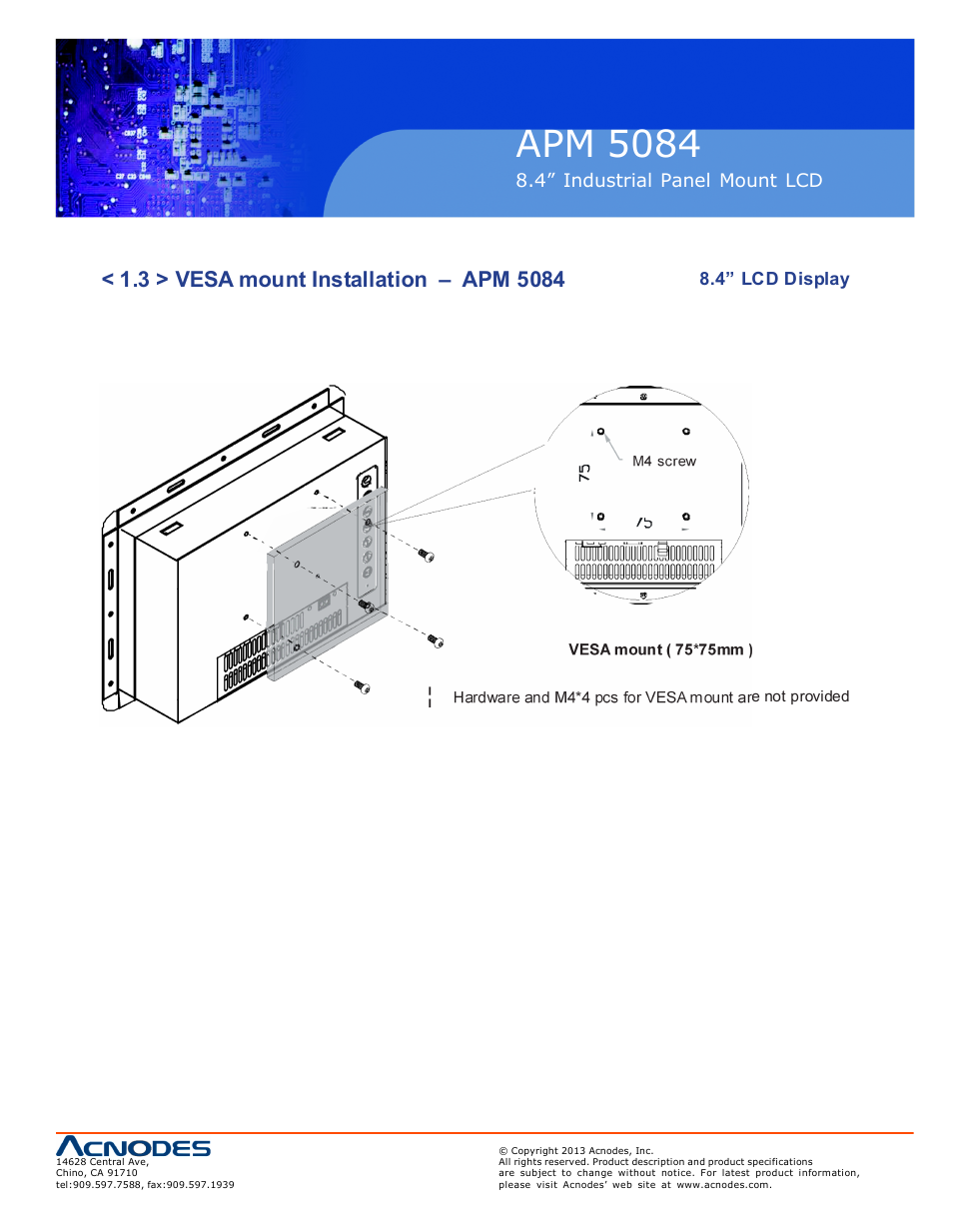 Apm 50 84 | Acnodes APM 5084 User Manual | Page 9 / 19