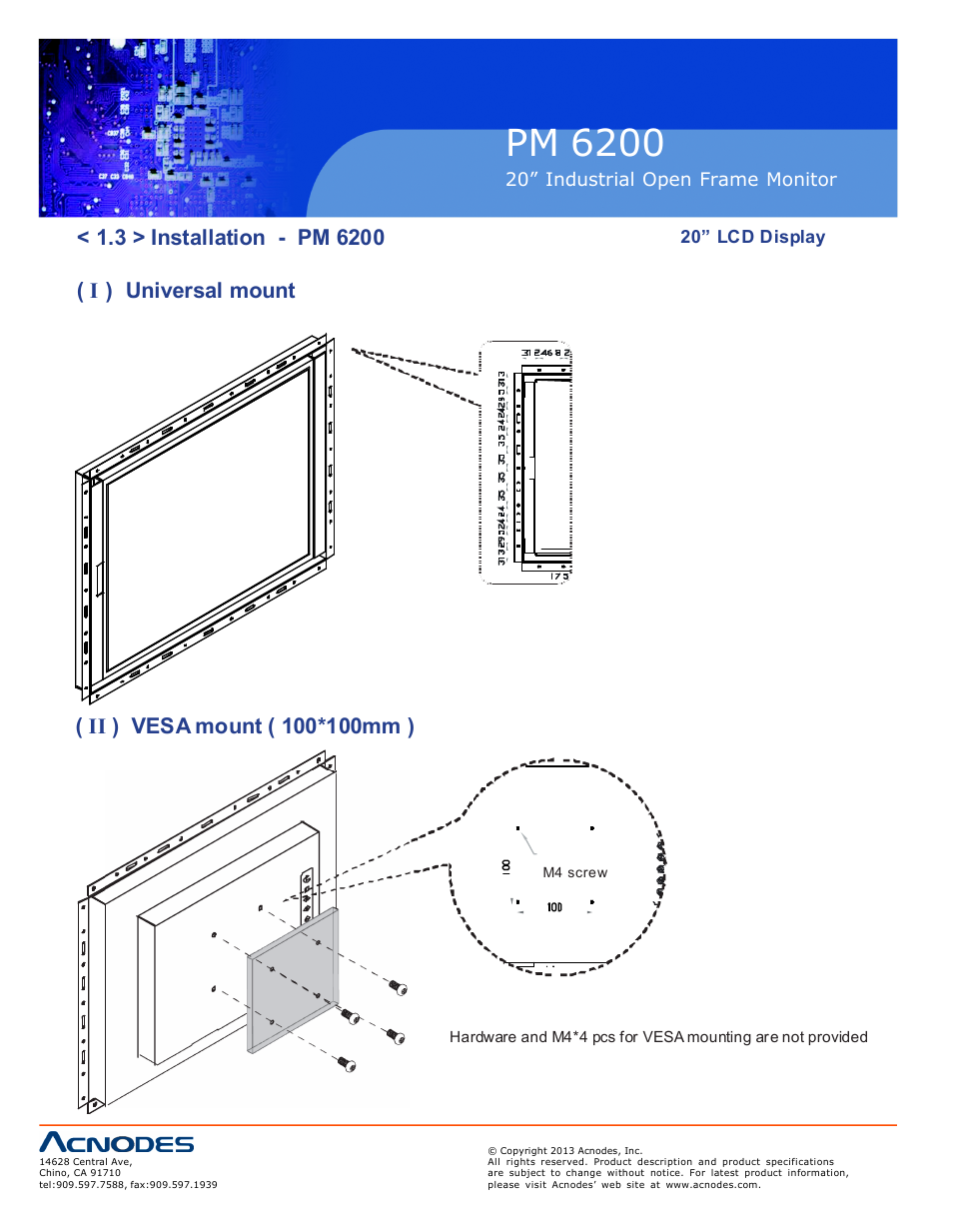 Pm 6200 | Acnodes PM 6200 User Manual | Page 8 / 23