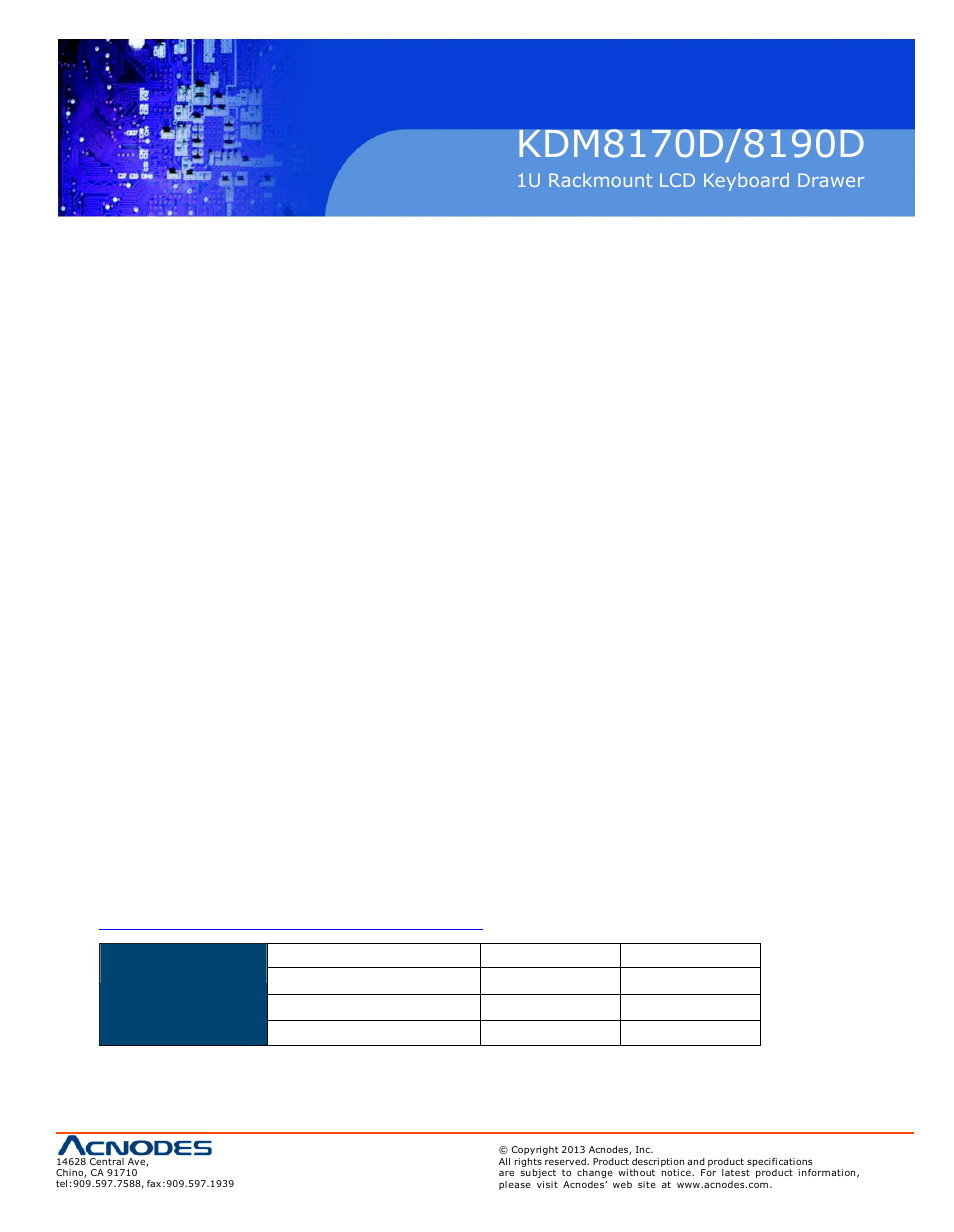 Acnodes KDM 8170D User Manual | Page 3 / 15