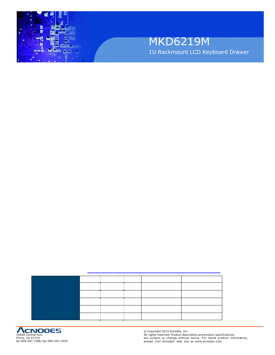 Acnodes MKD 6219M User Manual | Page 3 / 16