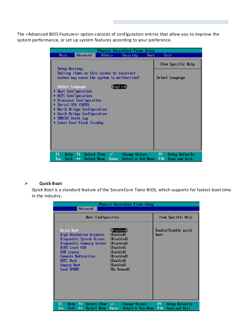 3 advanced bios features | Acnodes FES 2236 User Manual | Page 33 / 49