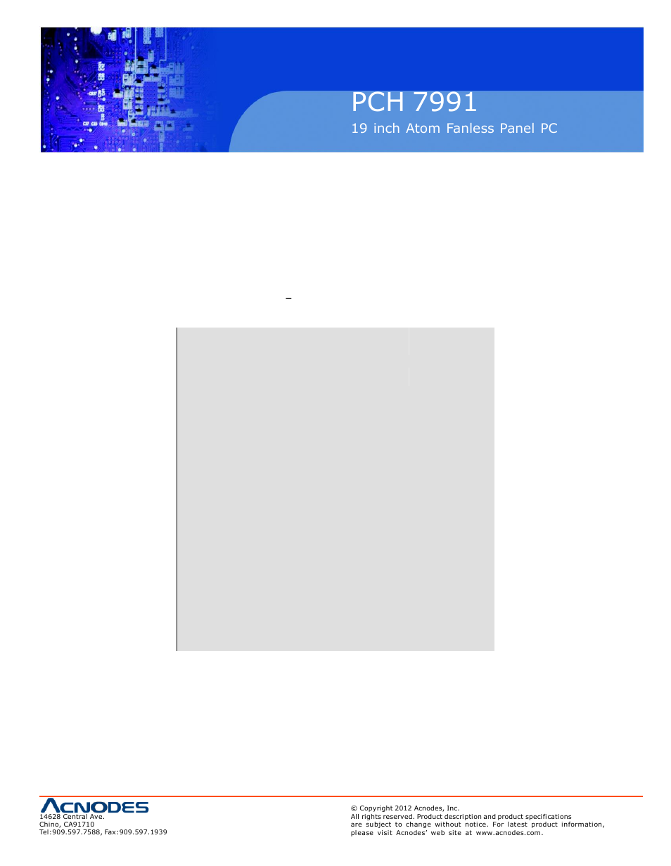 Pch 7991, 7 pnp/pci configurations setup | Acnodes PCH 7991 User Manual | Page 53 / 99