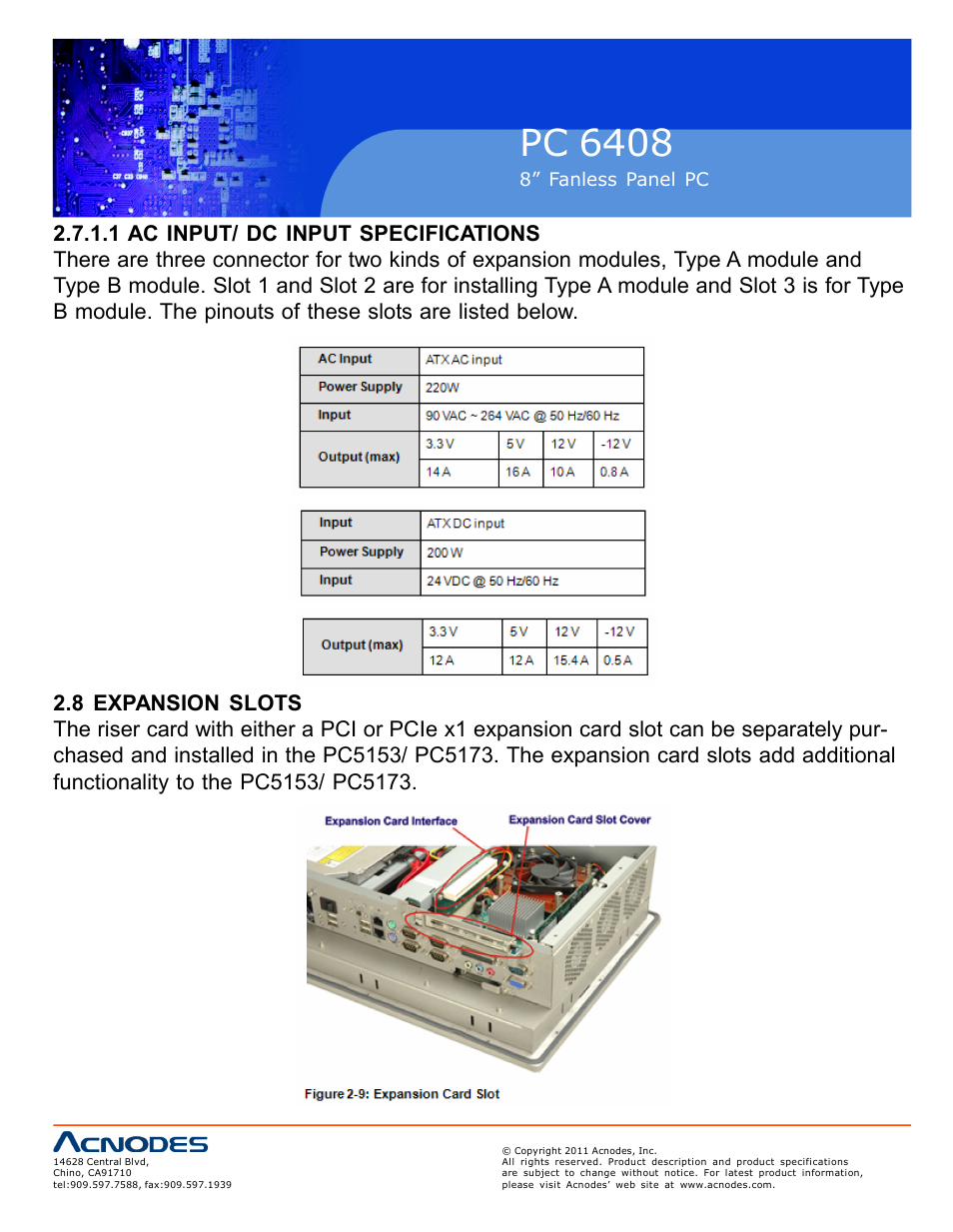 Pc 6408 | Acnodes PC 6408 User Manual | Page 24 / 98