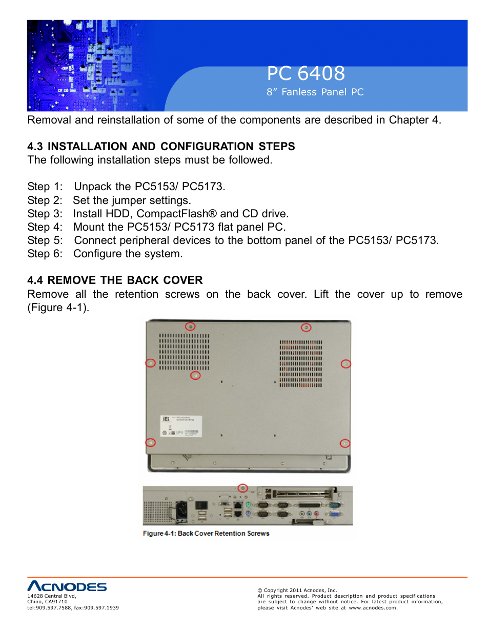 Pc 6408 | Acnodes PC 6408 User Manual | Page 28 / 98