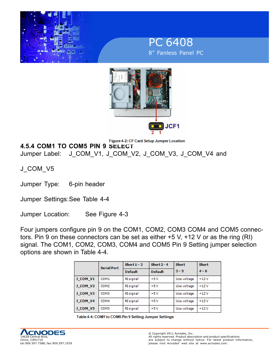 Pc 6408 | Acnodes PC 6408 User Manual | Page 31 / 98