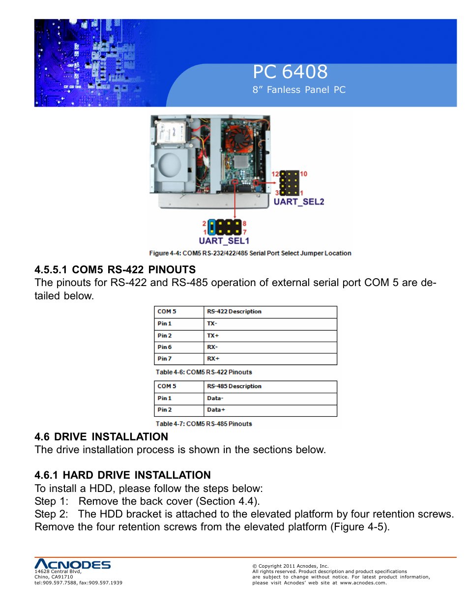 Pc 6408 | Acnodes PC 6408 User Manual | Page 33 / 98