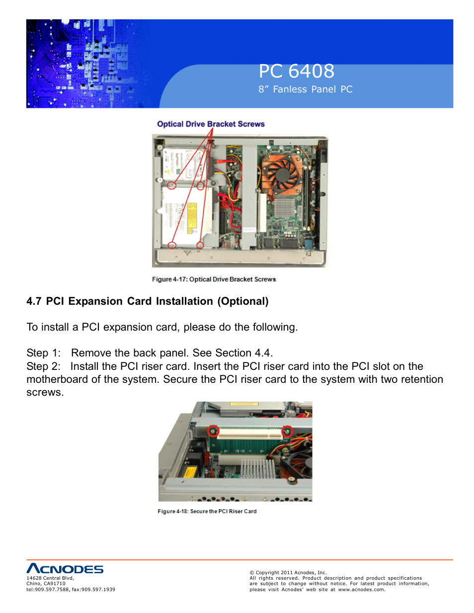 Pc 6408 | Acnodes PC 6408 User Manual | Page 40 / 98