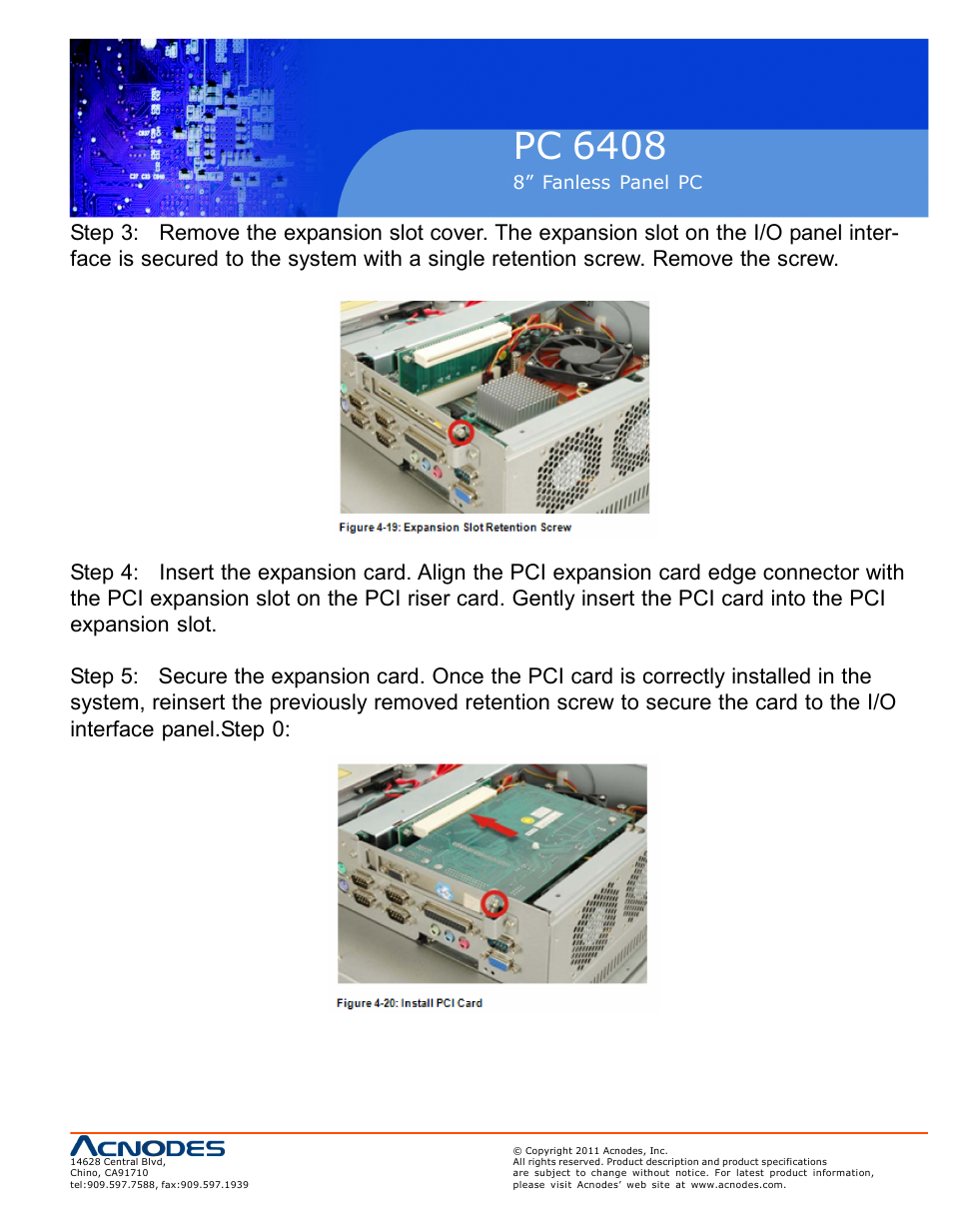 Pc 6408 | Acnodes PC 6408 User Manual | Page 41 / 98