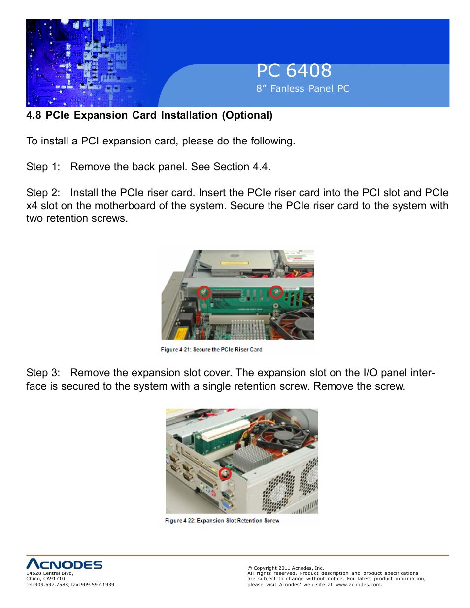 Pc 6408 | Acnodes PC 6408 User Manual | Page 42 / 98