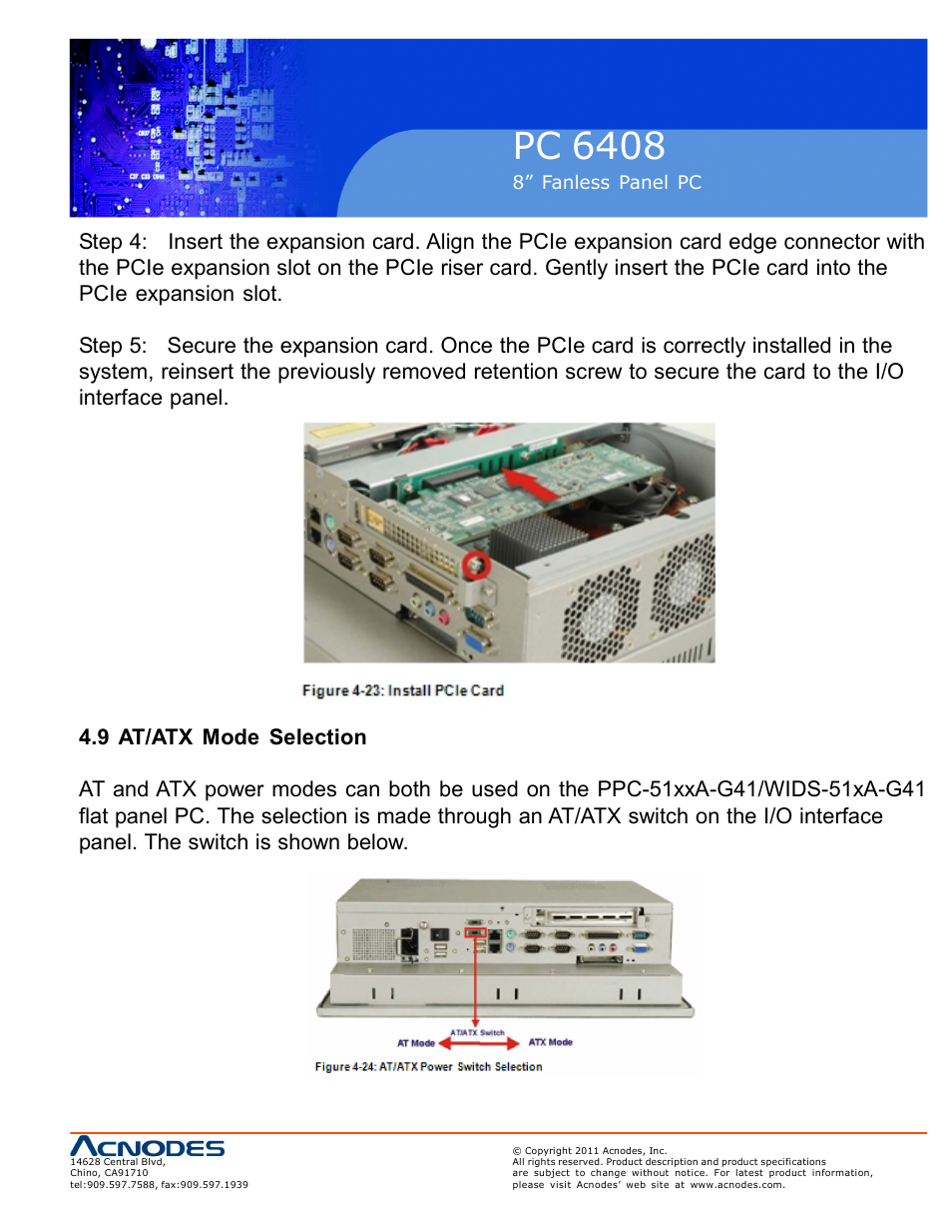 Pc 6408 | Acnodes PC 6408 User Manual | Page 43 / 98