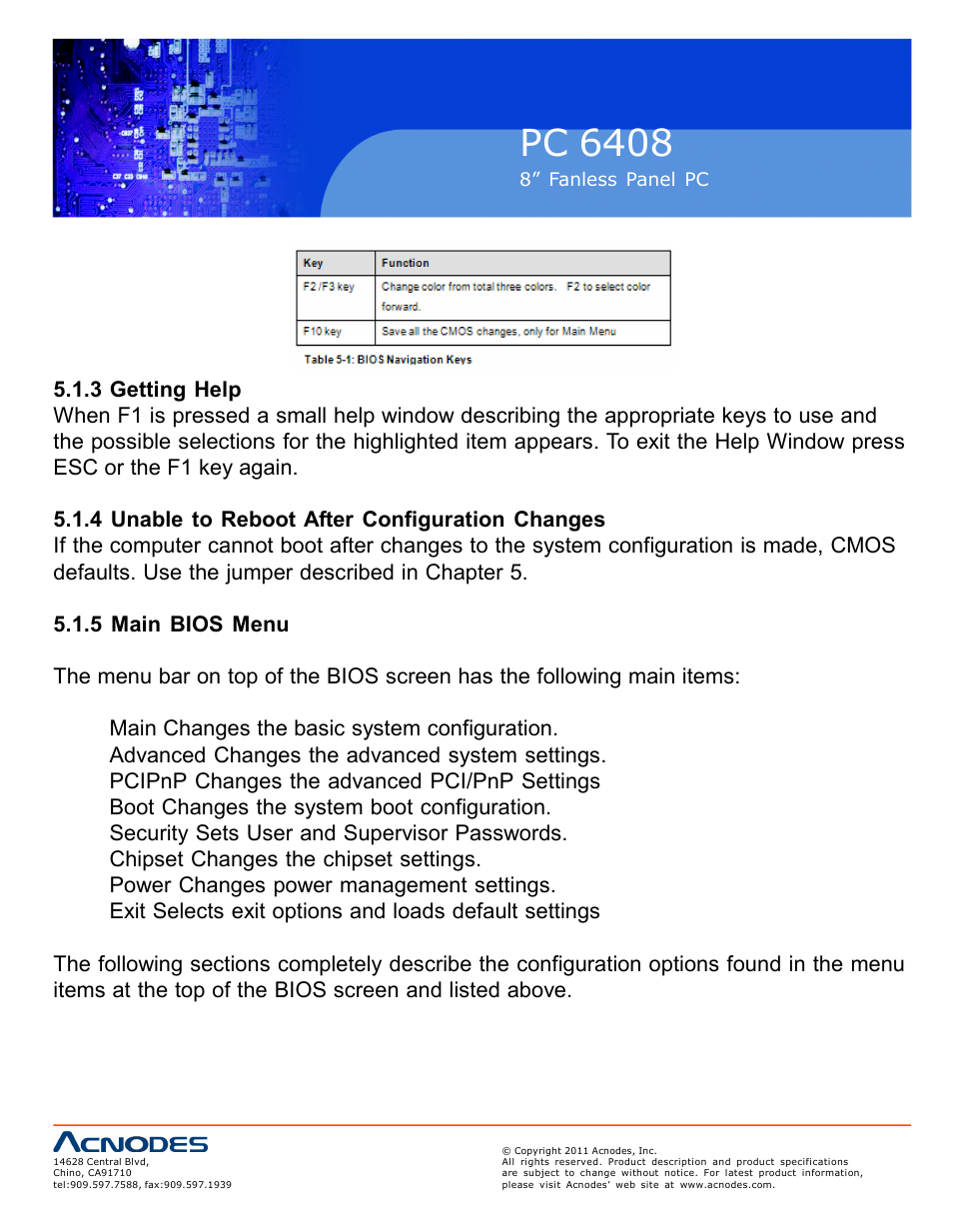 Pc 6408 | Acnodes PC 6408 User Manual | Page 52 / 98
