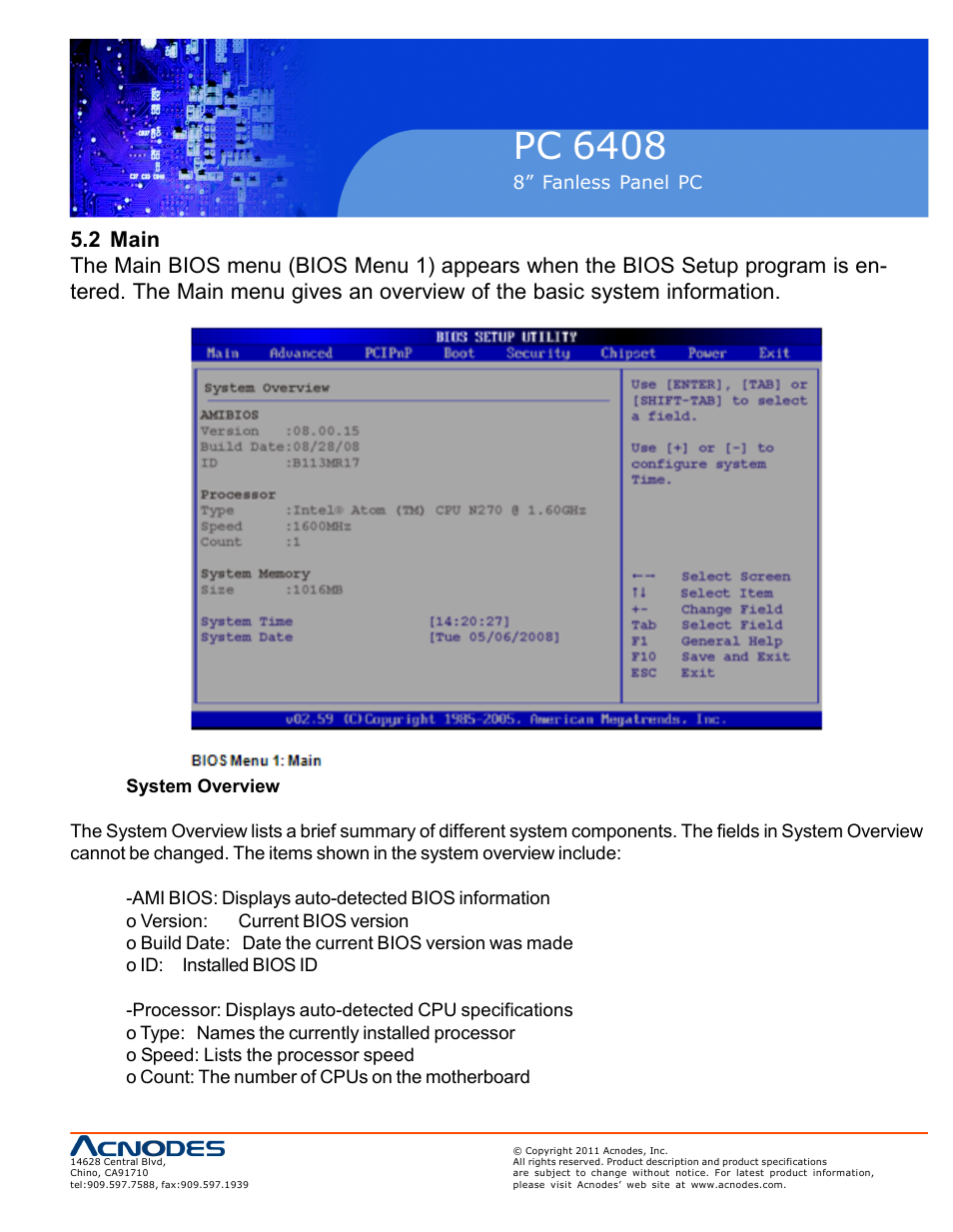 Pc 6408 | Acnodes PC 6408 User Manual | Page 53 / 98