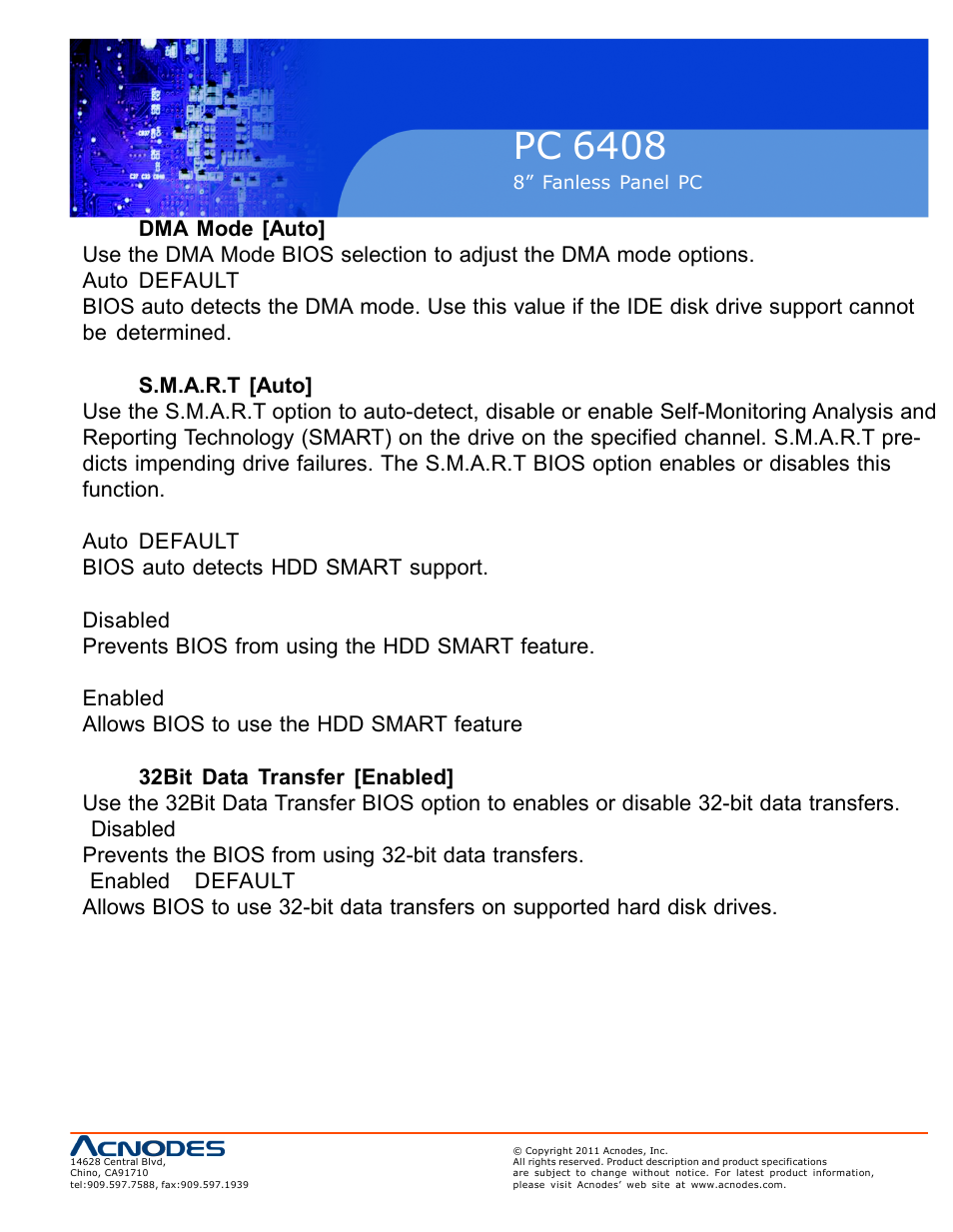 Pc 6408 | Acnodes PC 6408 User Manual | Page 61 / 98
