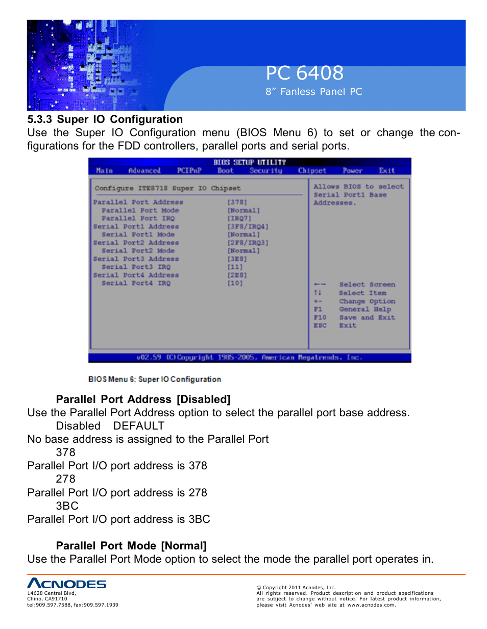 Pc 6408 | Acnodes PC 6408 User Manual | Page 62 / 98