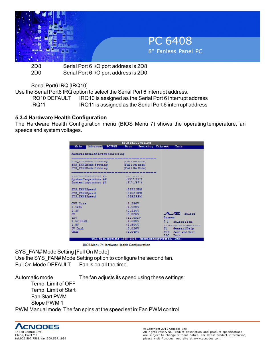 Pc 6408 | Acnodes PC 6408 User Manual | Page 66 / 98