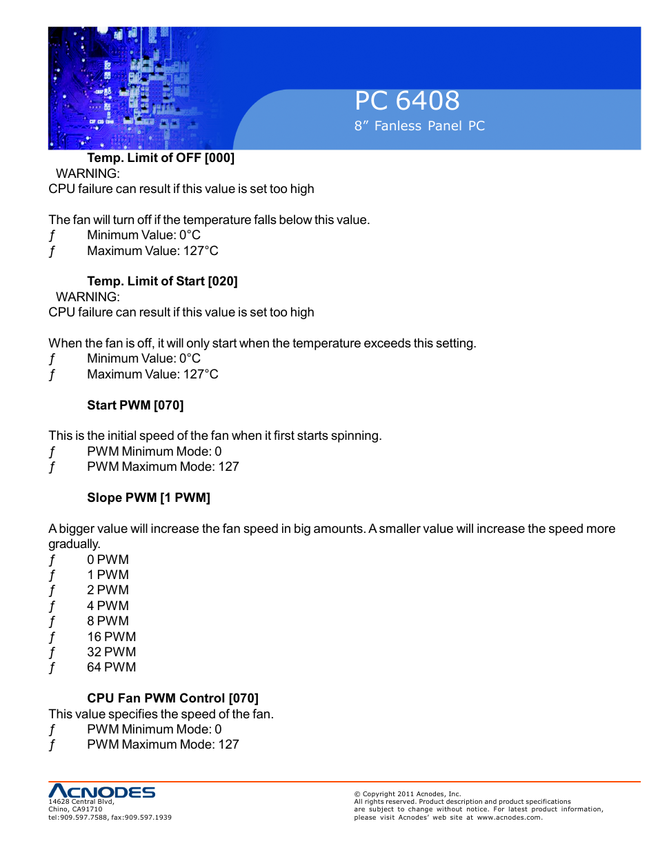 Pc 6408 | Acnodes PC 6408 User Manual | Page 67 / 98