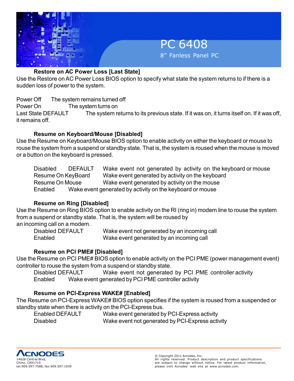 Pc 6408 | Acnodes PC 6408 User Manual | Page 70 / 98