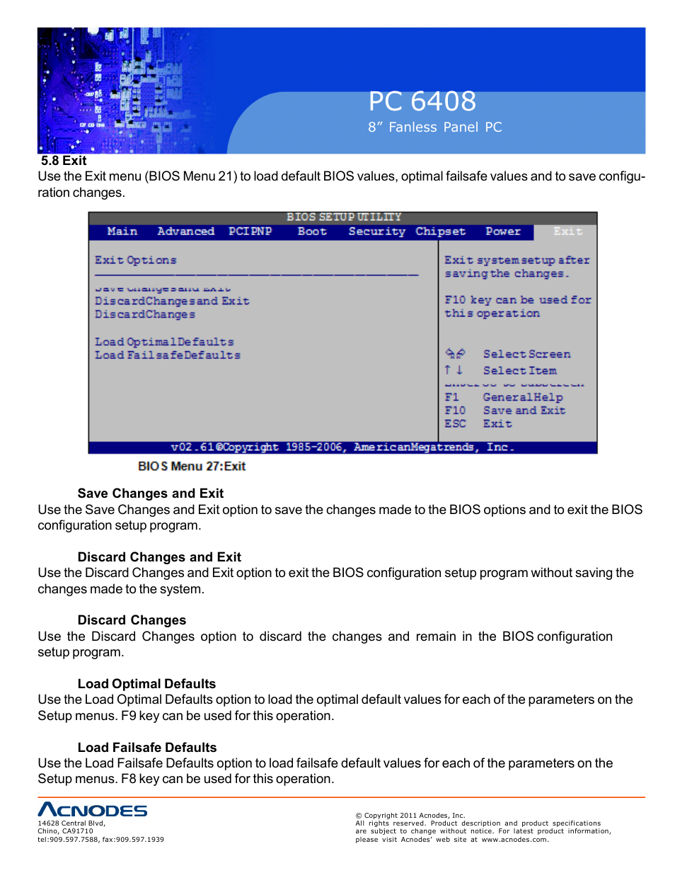 Pc 6408 | Acnodes PC 6408 User Manual | Page 82 / 98