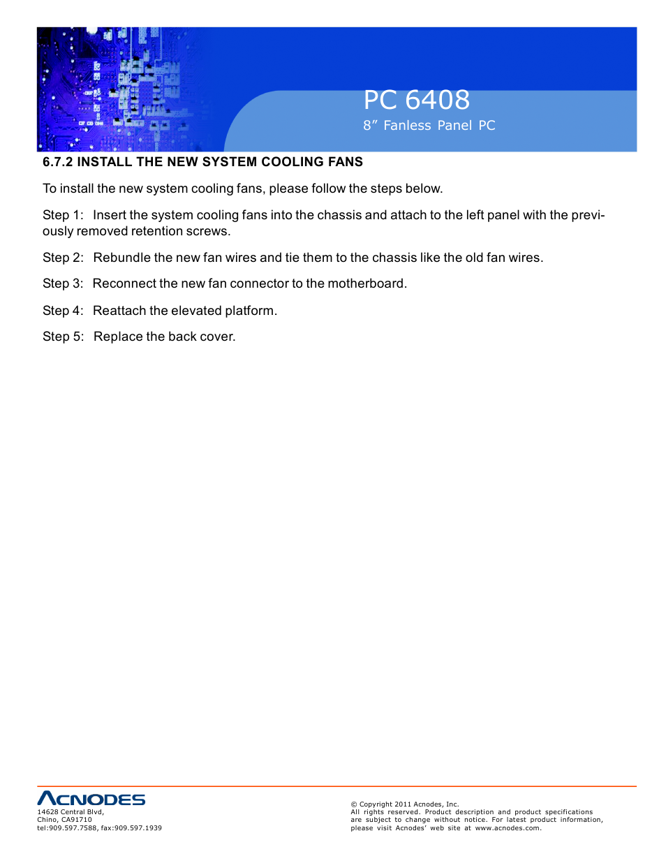 Pc 6408 | Acnodes PC 6408 User Manual | Page 88 / 98