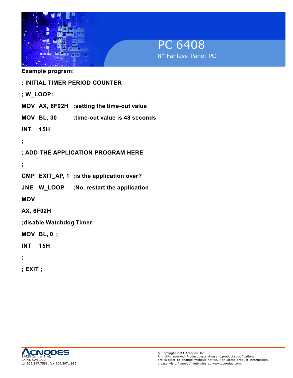Pc 6408 | Acnodes PC 6408 User Manual | Page 95 / 98