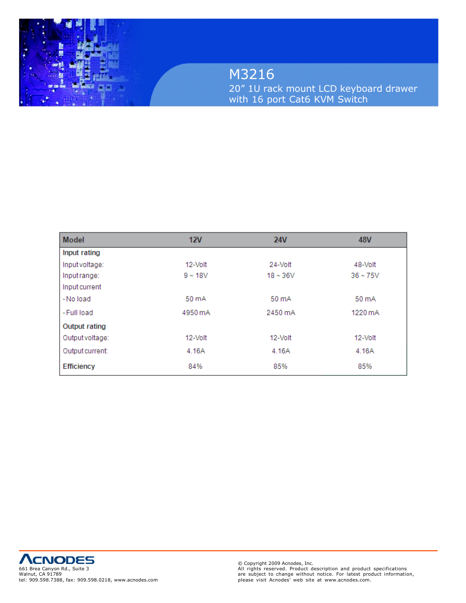 M3216, Chapter 3 | Acnodes M 3216 User Manual | Page 14 / 27