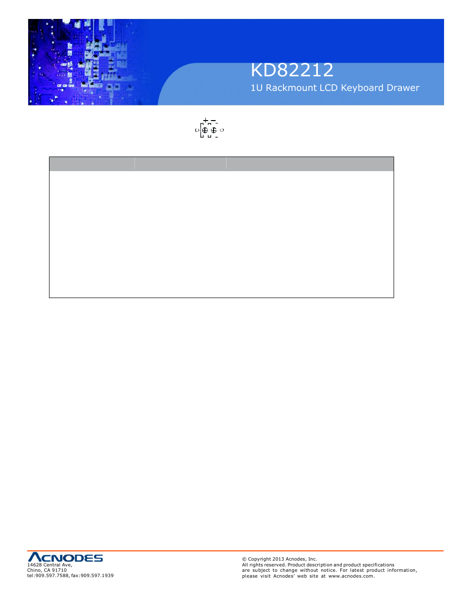 2 > options : dc power | Acnodes KD 82212 User Manual | Page 15 / 20