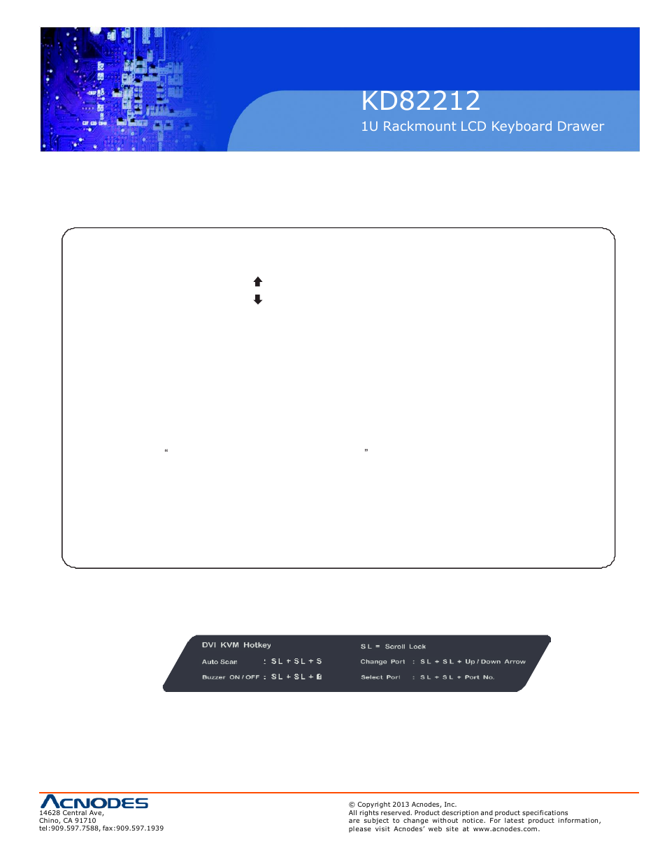 4 kvm hotkey | Acnodes KD 82212 User Manual | Page 19 / 20