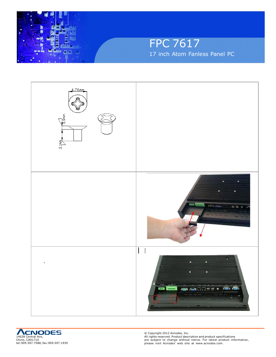 Fpc 7617, 4 installation of hdd | Acnodes FPC 7617 User Manual | Page 13 / 88