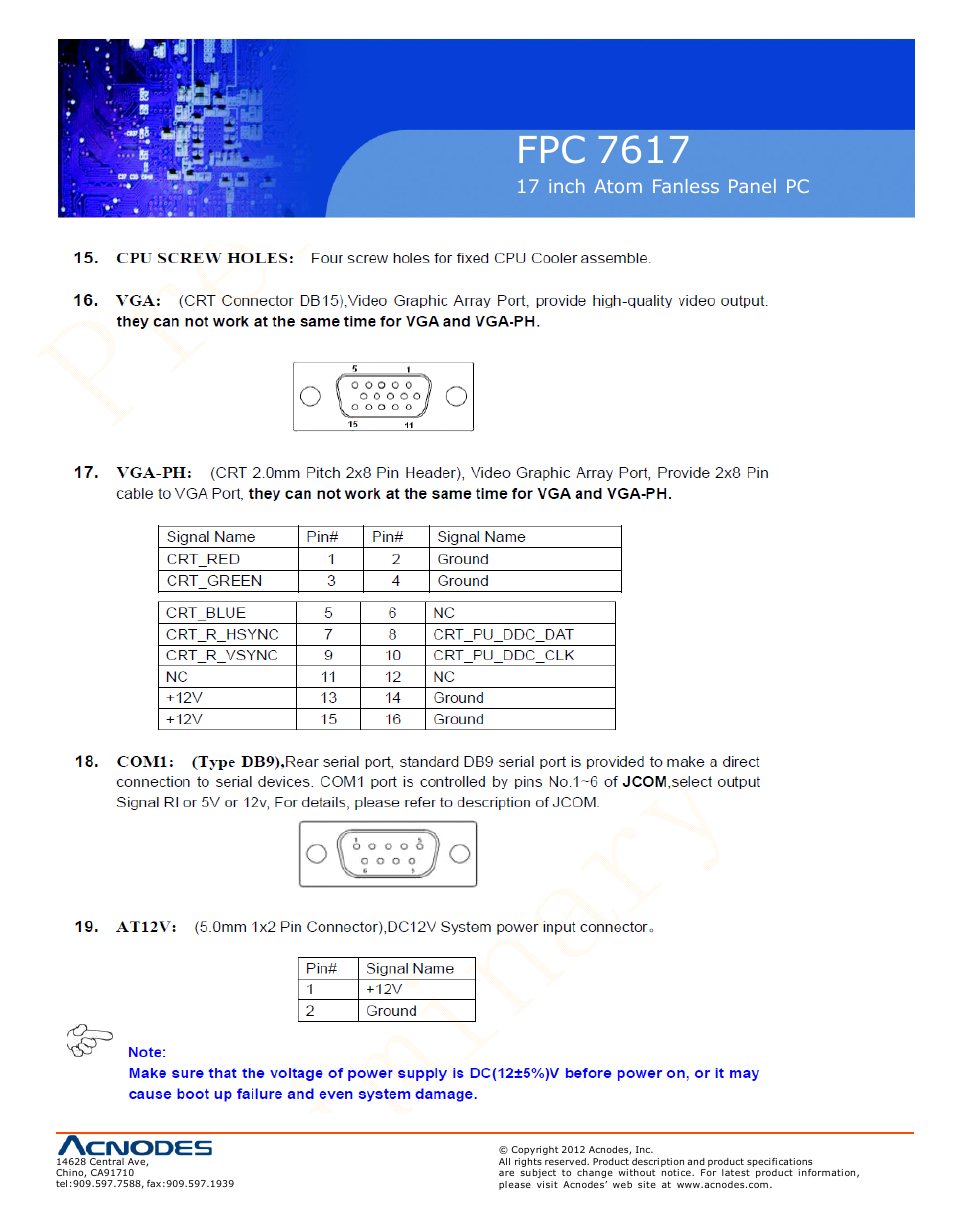 Fpc 7617 | Acnodes FPC 7617 User Manual | Page 25 / 88