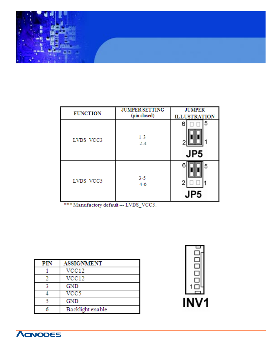 Fes7510, 33. lvds panel voltage selection, 34. inverter connector | Acnodes FES 7510 User Manual | Page 41 / 107