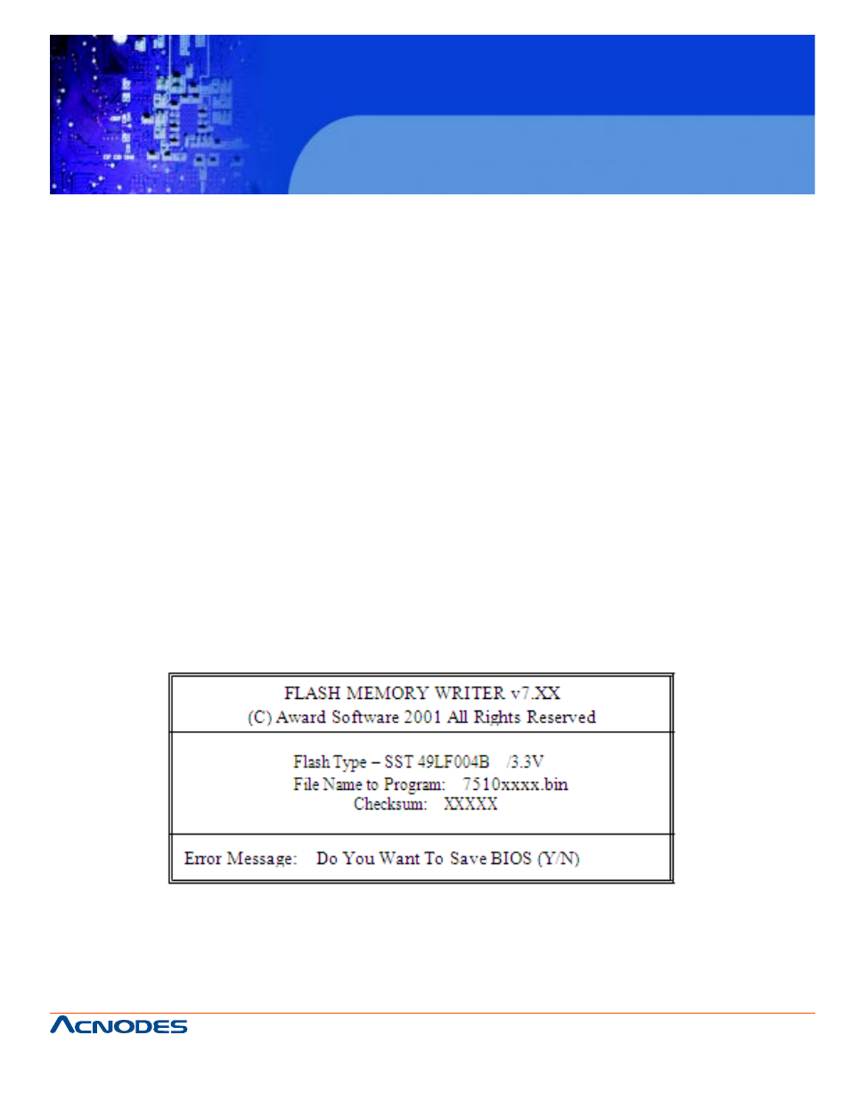 Fes7510, 3. flash bios update | Acnodes FES 7510 User Manual | Page 45 / 107