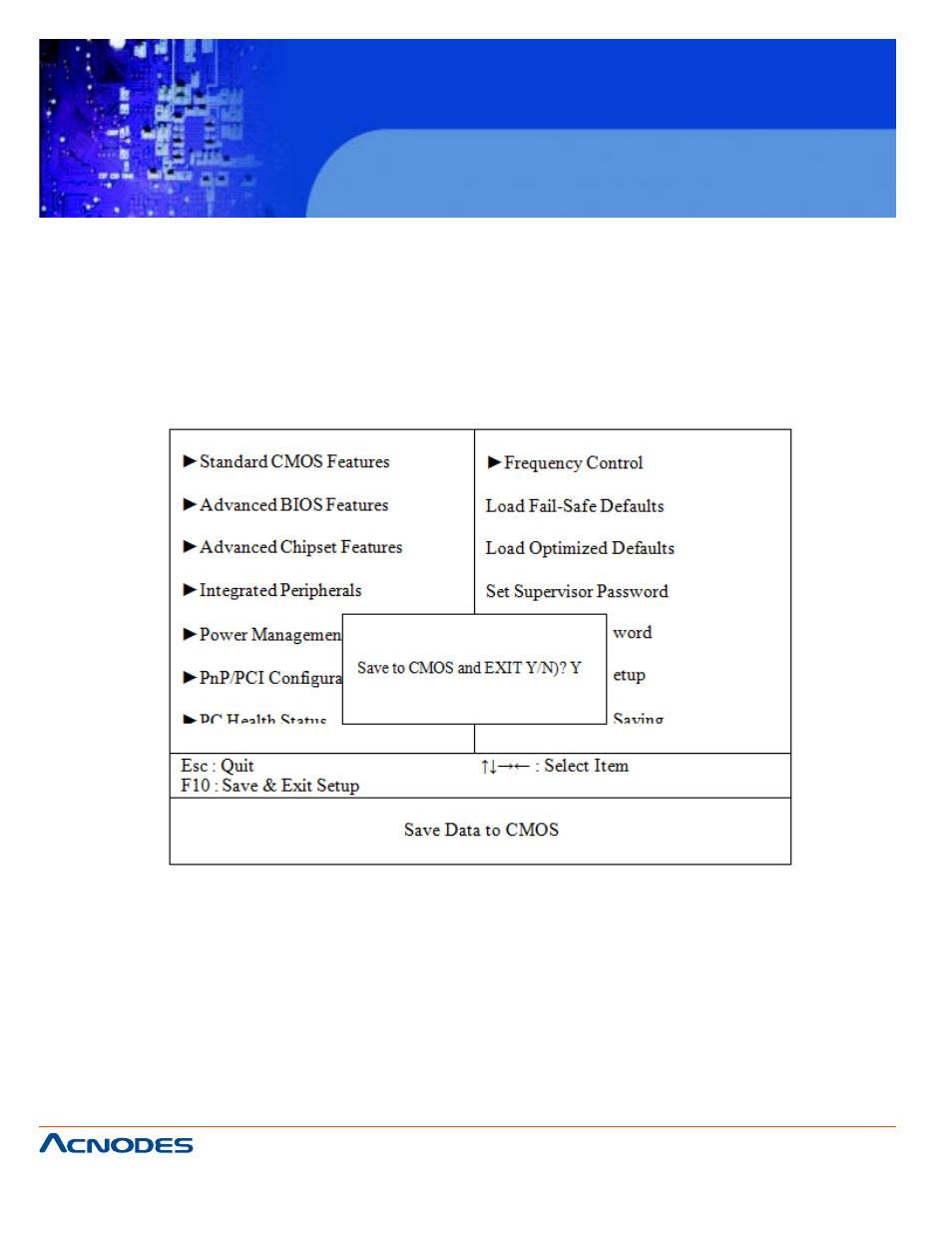 Fes7510, 14. save & exit setup | Acnodes FES 7510 User Manual | Page 78 / 107