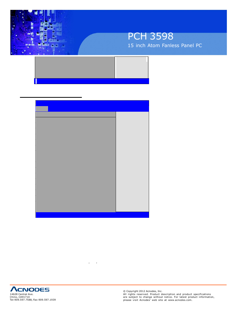 Pch 3598, 3 system overview, 15 inch atom fanless panel pc | Acnodes PCH 3598 User Manual | Page 28 / 82