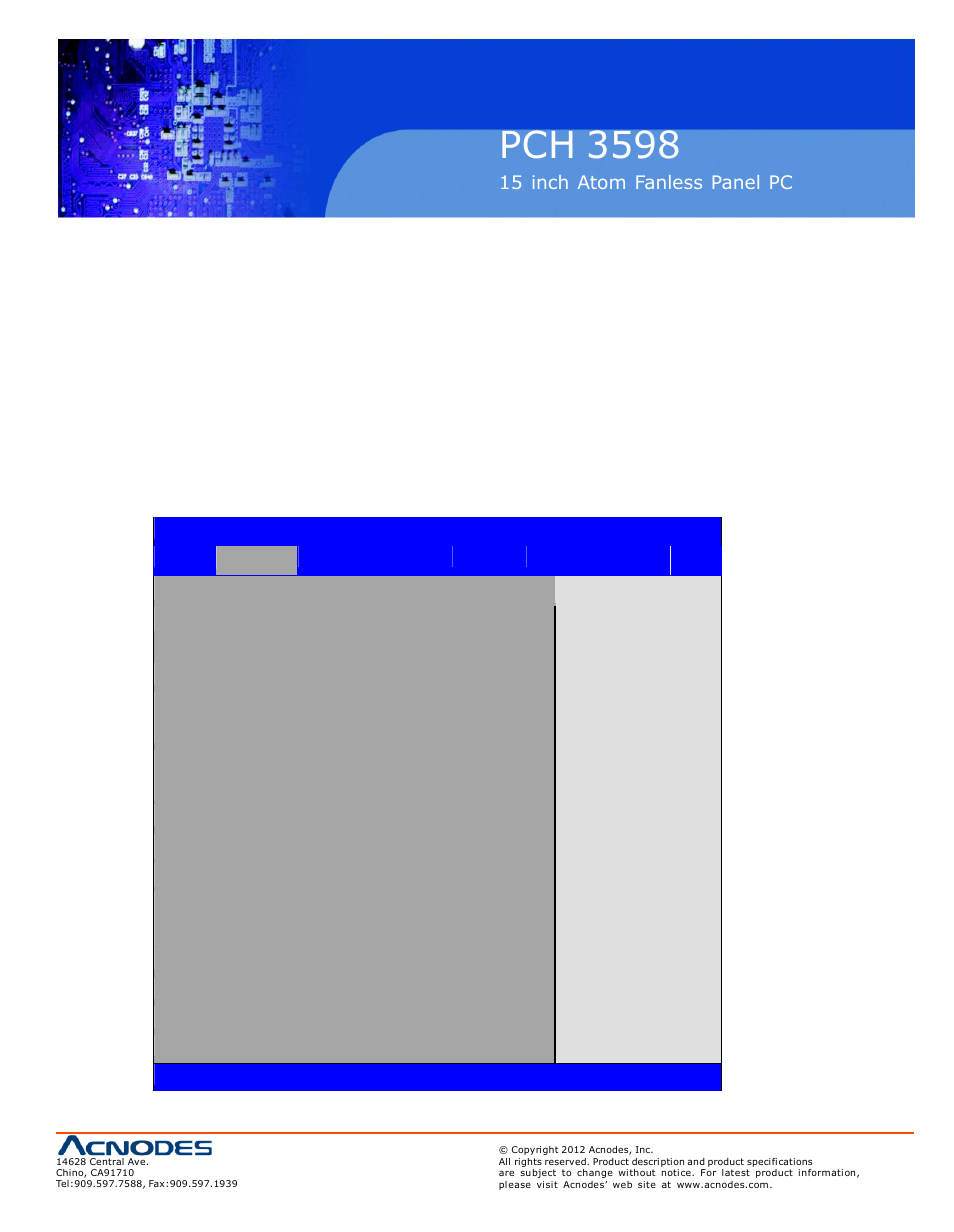 Pch 3598 | Acnodes PCH 3598 User Manual | Page 31 / 82