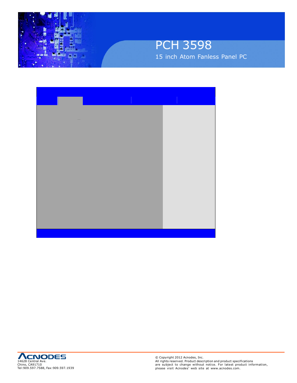 Pch 3598 | Acnodes PCH 3598 User Manual | Page 37 / 82