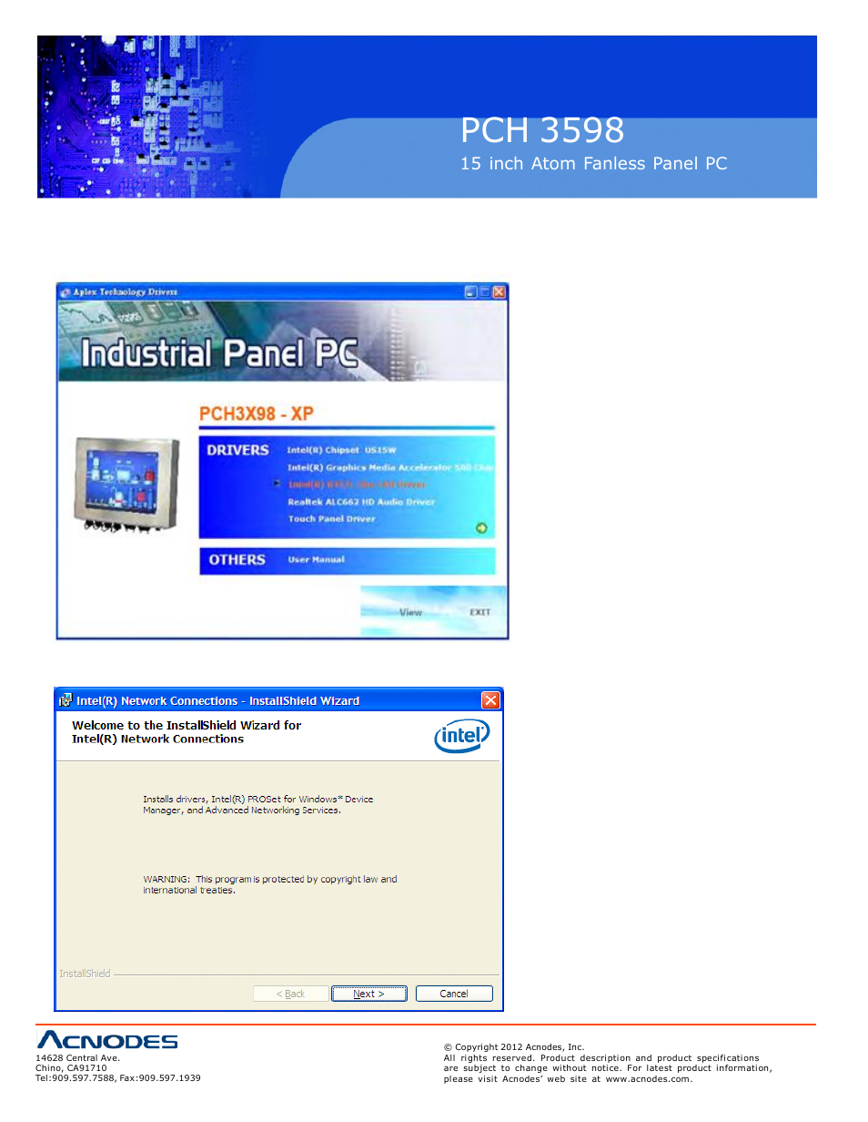 Pch 3598 | Acnodes PCH 3598 User Manual | Page 60 / 82