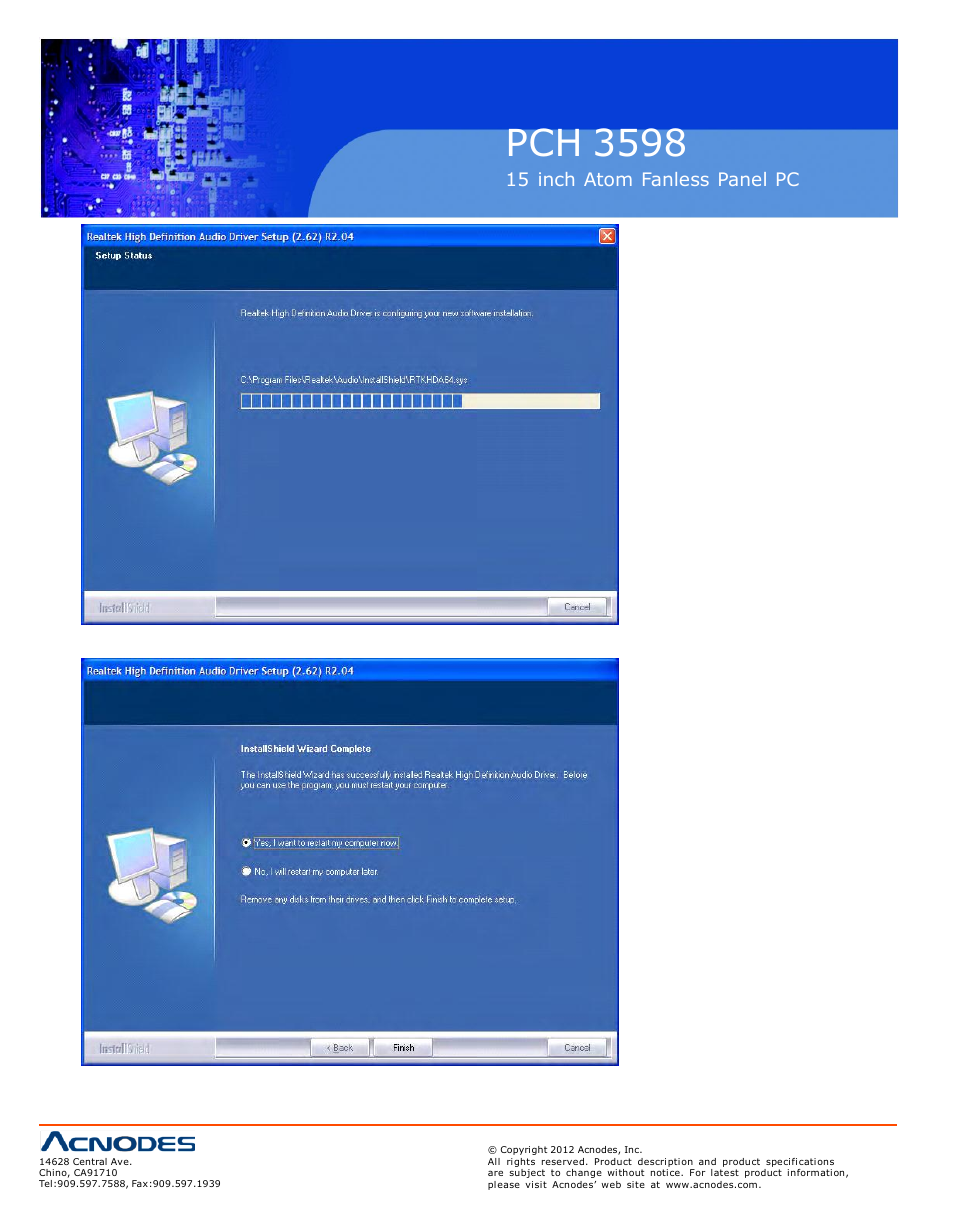 Pch 3598 | Acnodes PCH 3598 User Manual | Page 64 / 82