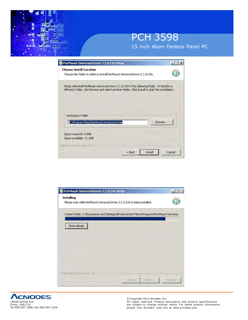 Pch 3598 | Acnodes PCH 3598 User Manual | Page 68 / 82