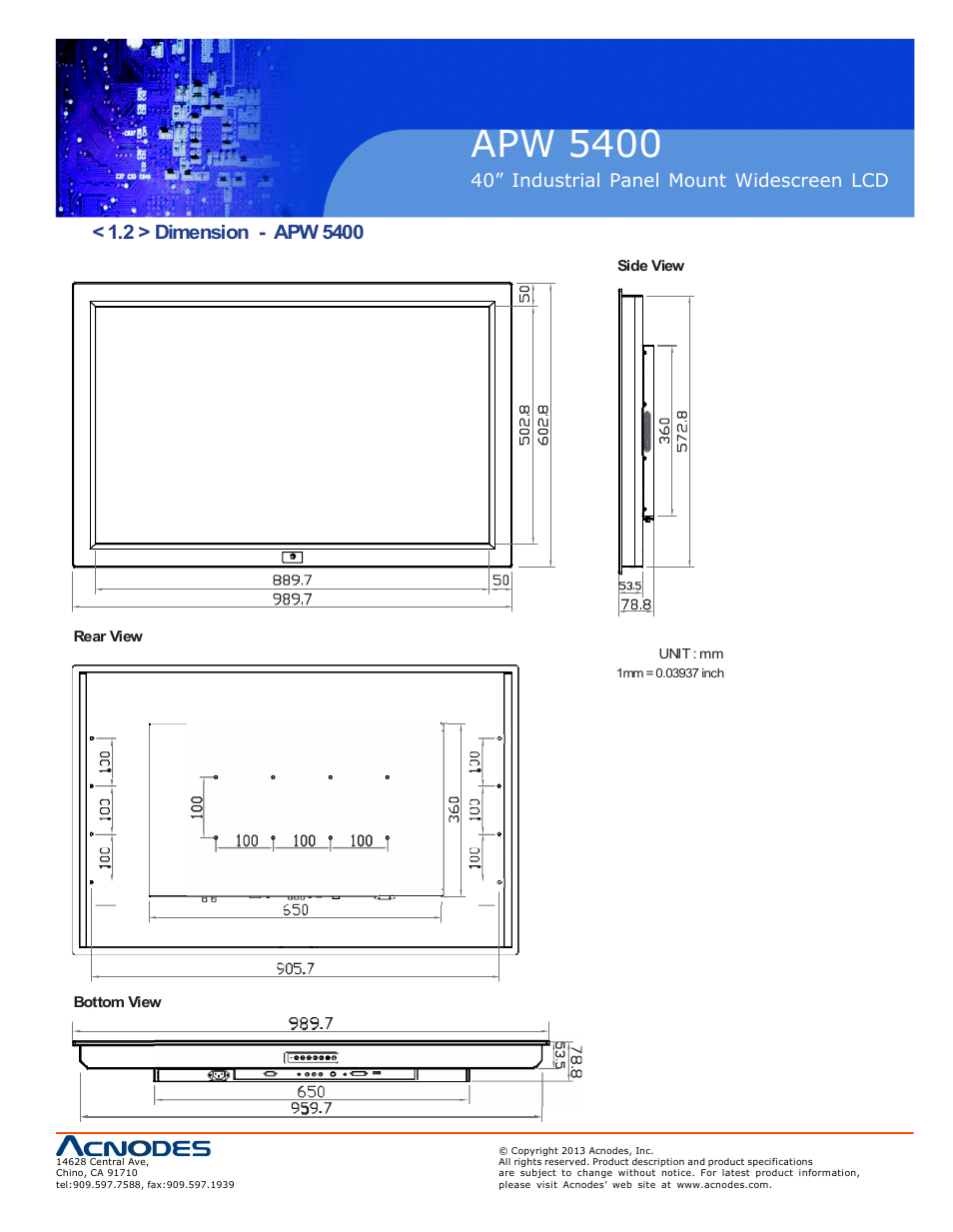 Apw 5400, Ap-w40 nap-w40 | Acnodes APW 5400 User Manual | Page 7 / 19