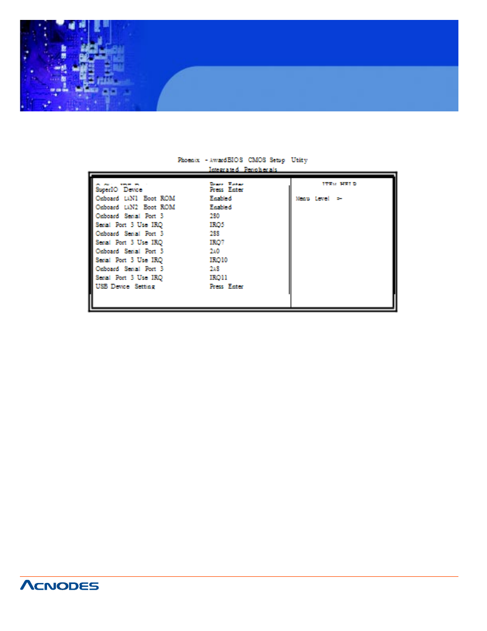 Mpc 6172, Integrated peripherals, Onchip ide device | Acnodes MPC 6172B User Manual | Page 30 / 48