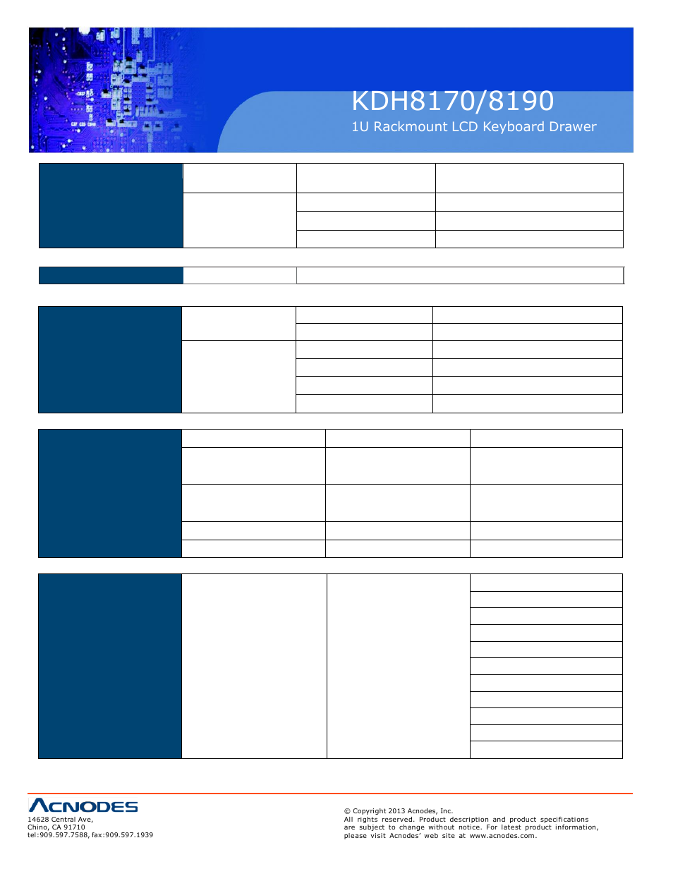 Acnodes KDH 8170 User Manual | Page 12 / 17