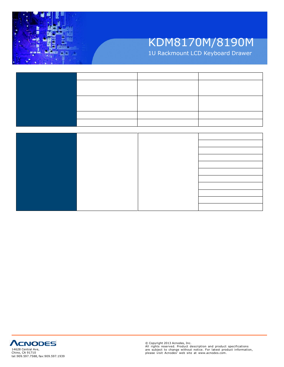 Acnodes KDM 8190M User Manual | Page 11 / 15