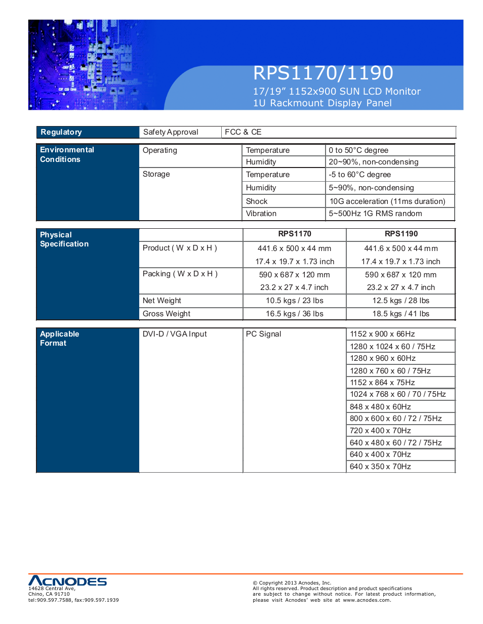 Acnodes RPS 1190 User Manual | Page 9 / 12