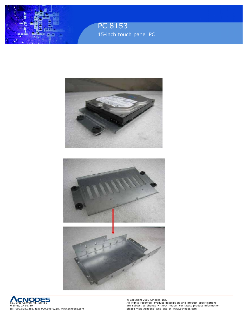 Pc 5150, Pc 8153, Inch touch panel pc | Acnodes PC 8153 User Manual | Page 14 / 46