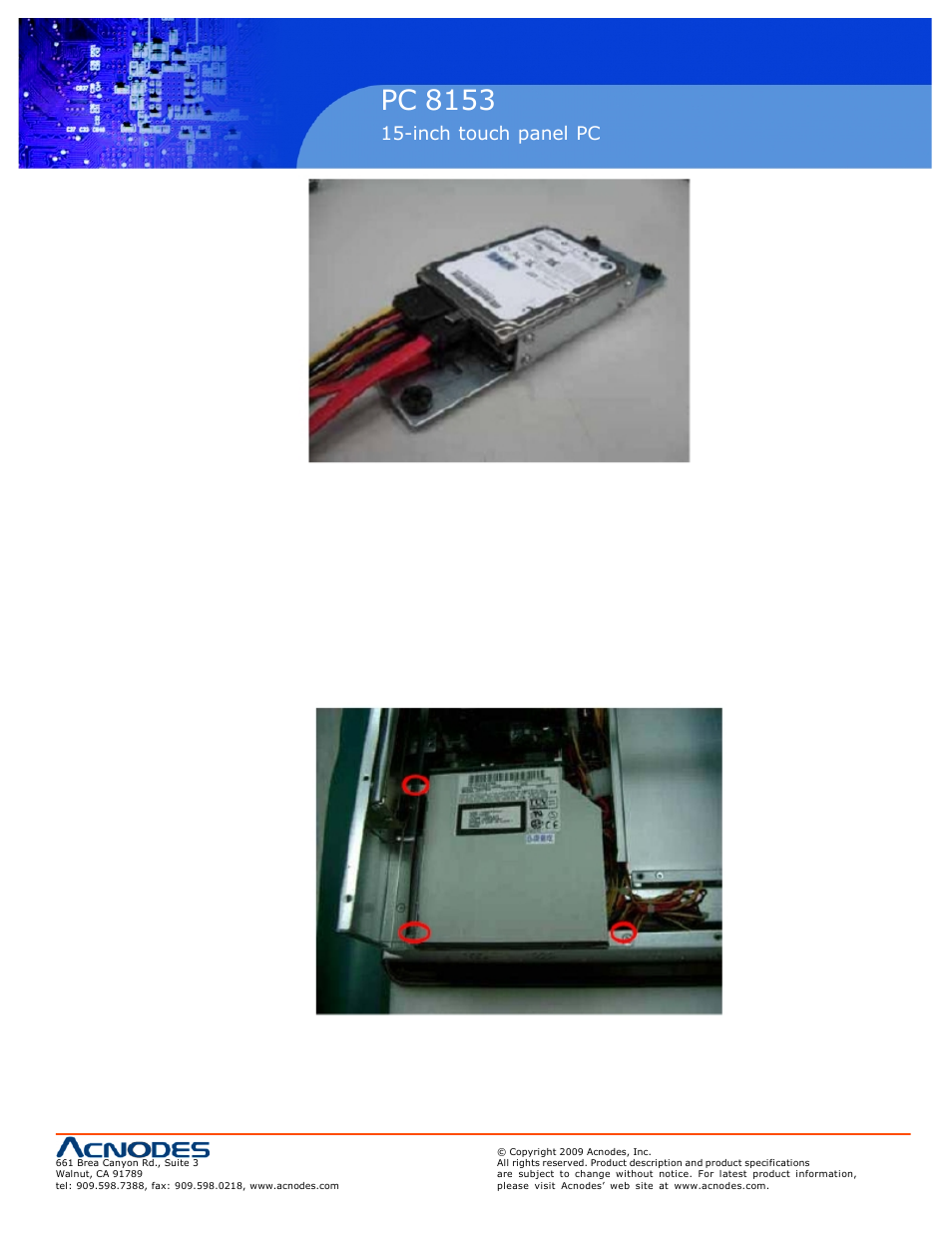 Rmc 7152, Pc 8153 | Acnodes PC 8153 User Manual | Page 17 / 46