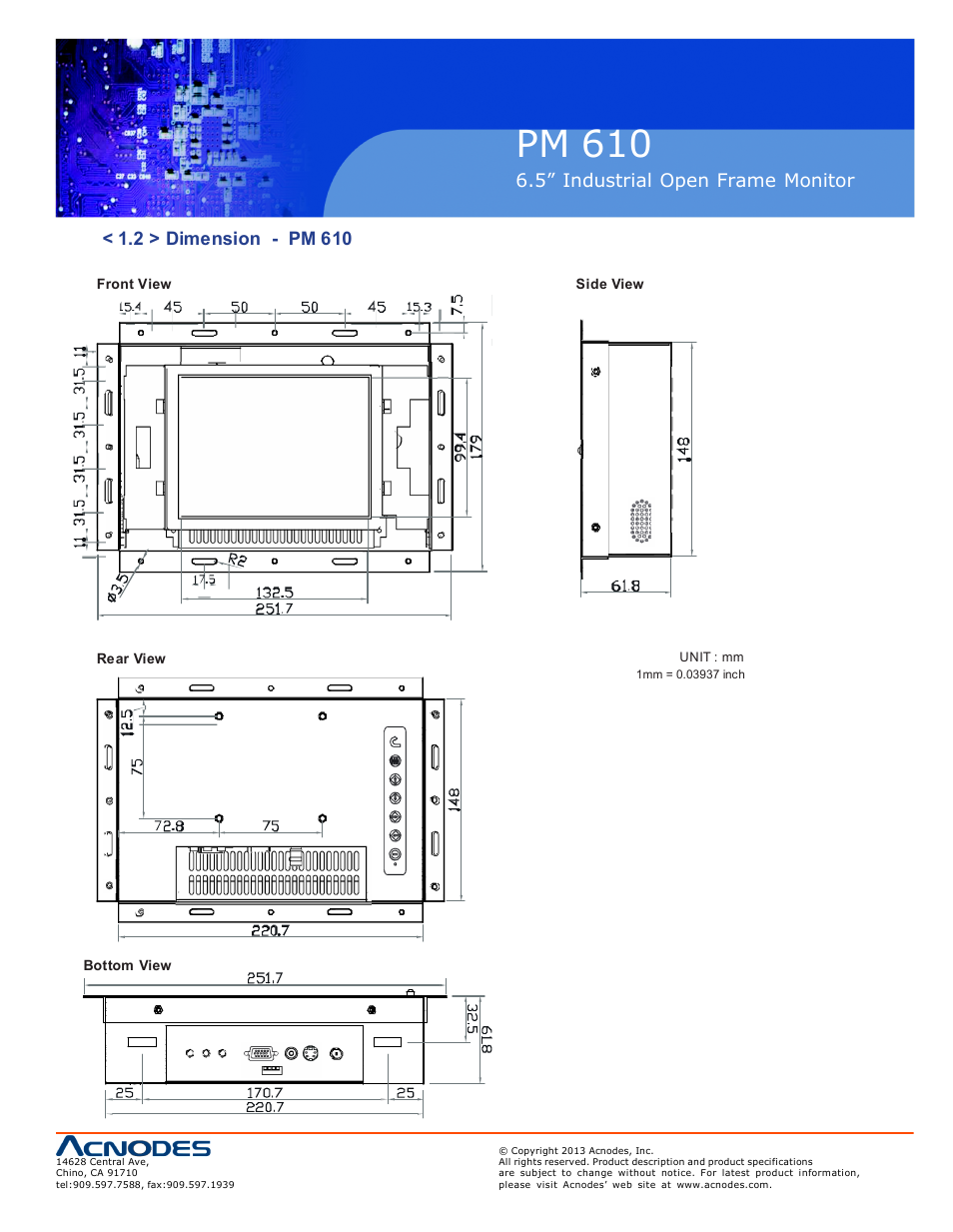 Pm 610, Op-6 | Acnodes PM 610 User Manual | Page 7 / 18